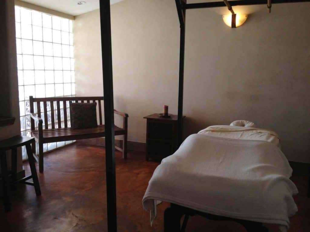 massage room at sierra grande