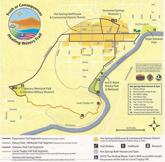 map of the healing waters trail