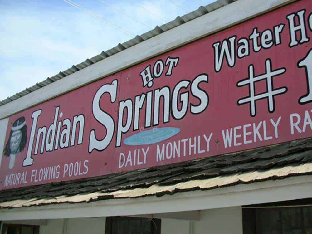 truth or consequences nm indian springs hot springs sign