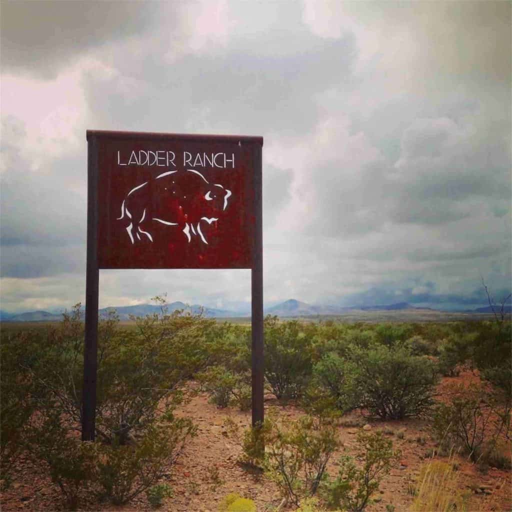 entrance to the ladder ranch off highway 152