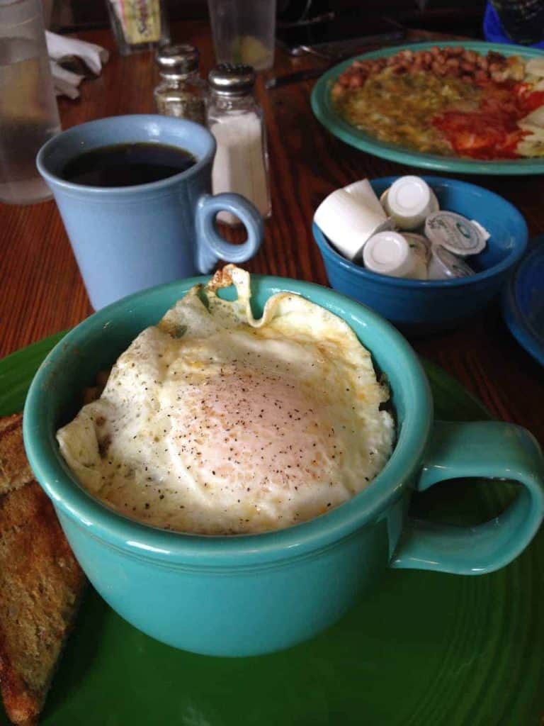 hillsboro general store bean bowl with green chile egg toast coffee