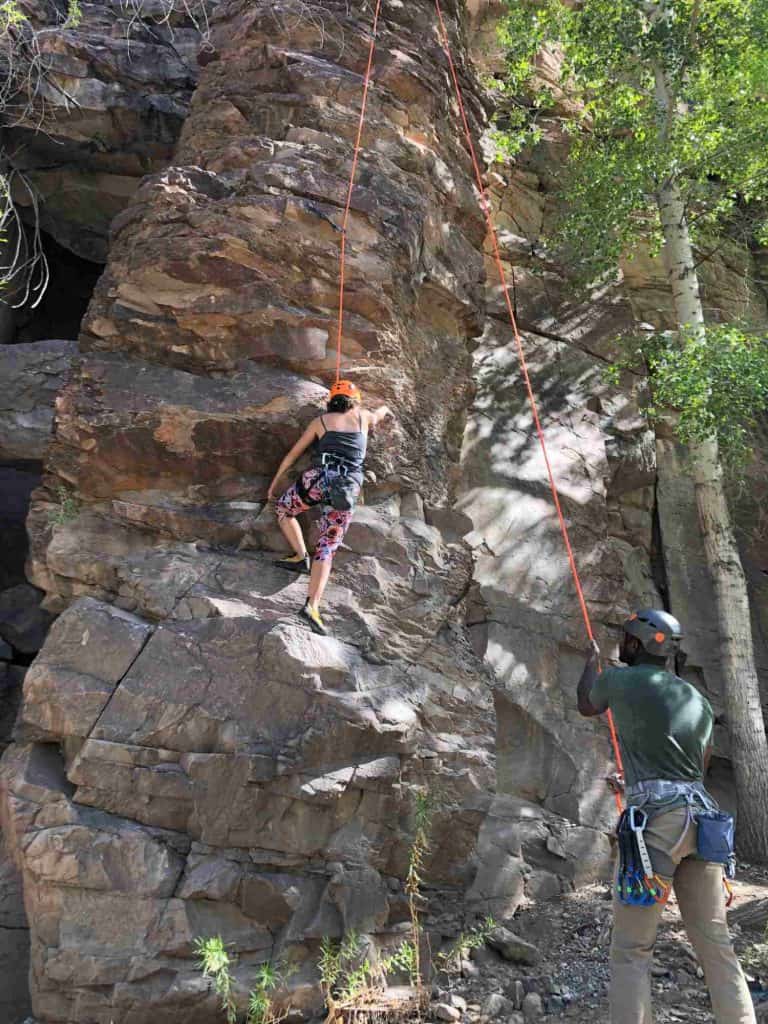 rock climbing new kids on the block at percha creek in sierra county nm