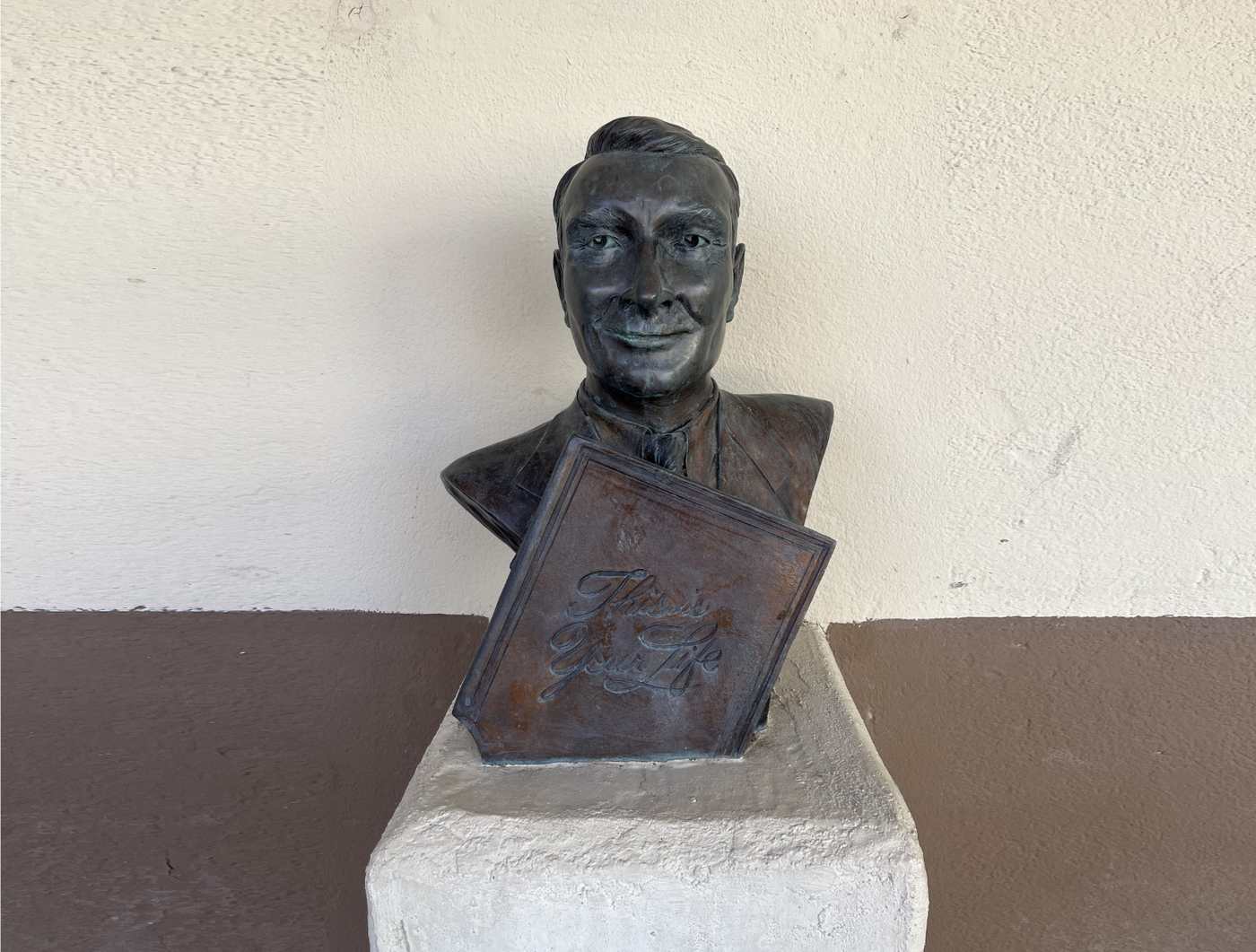 bust of ralph edwards at the torc civic center