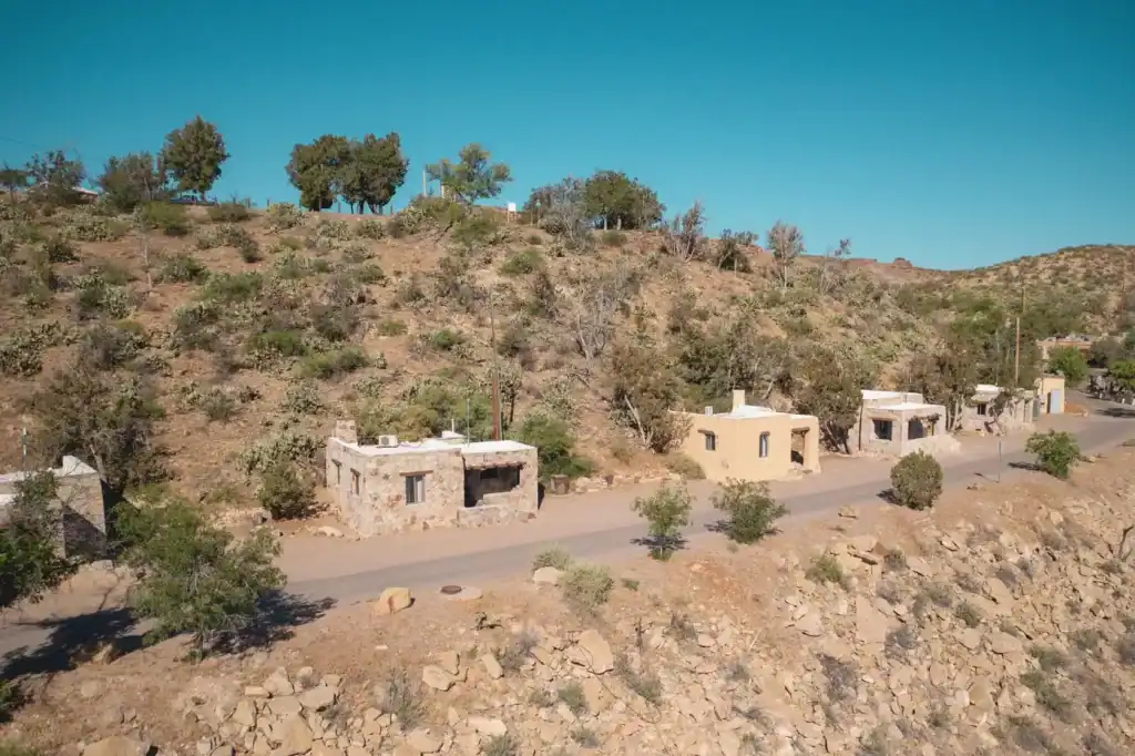 casitas at the dam site in elephant butte new mexico