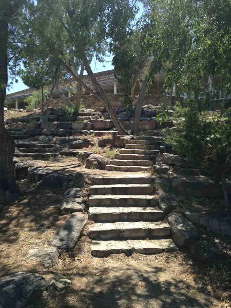 damsite lodge ccc built stone steps