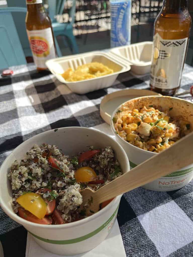 tabbouli and elote from giddy up