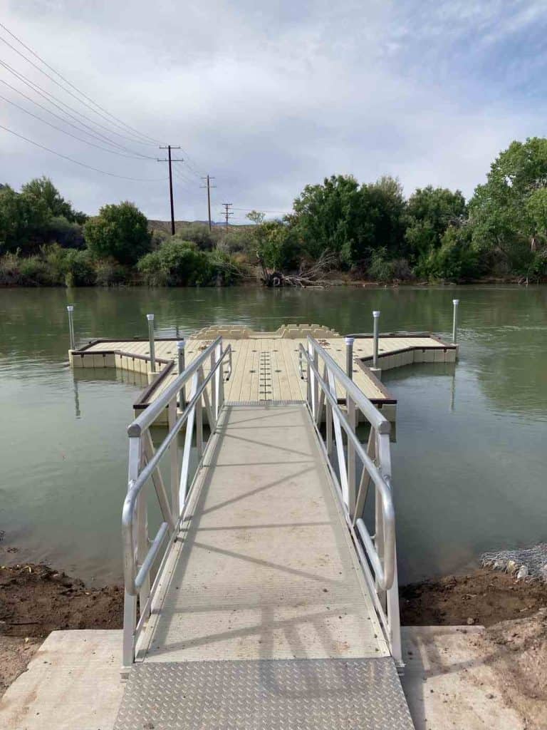 boat ramp walkway at ralph edwards park