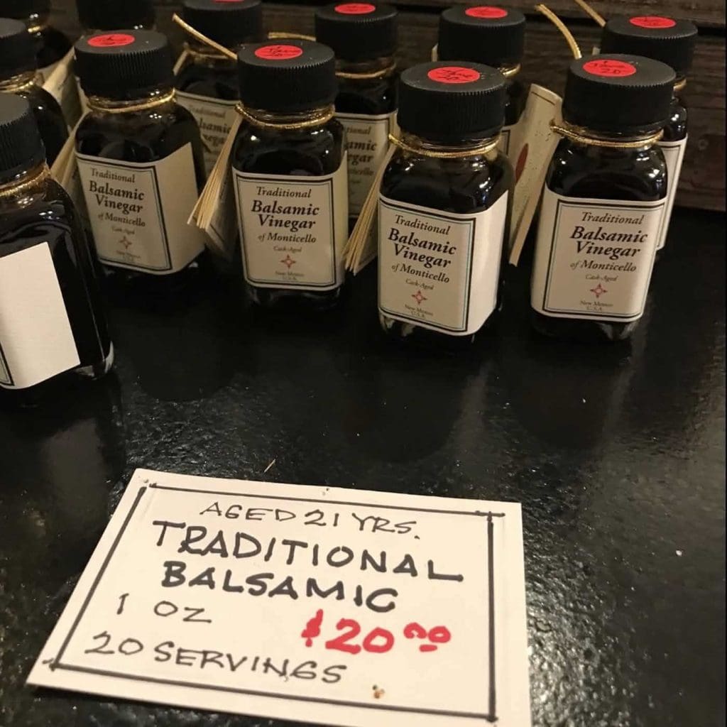 monticello holiday store balsamic vinegar