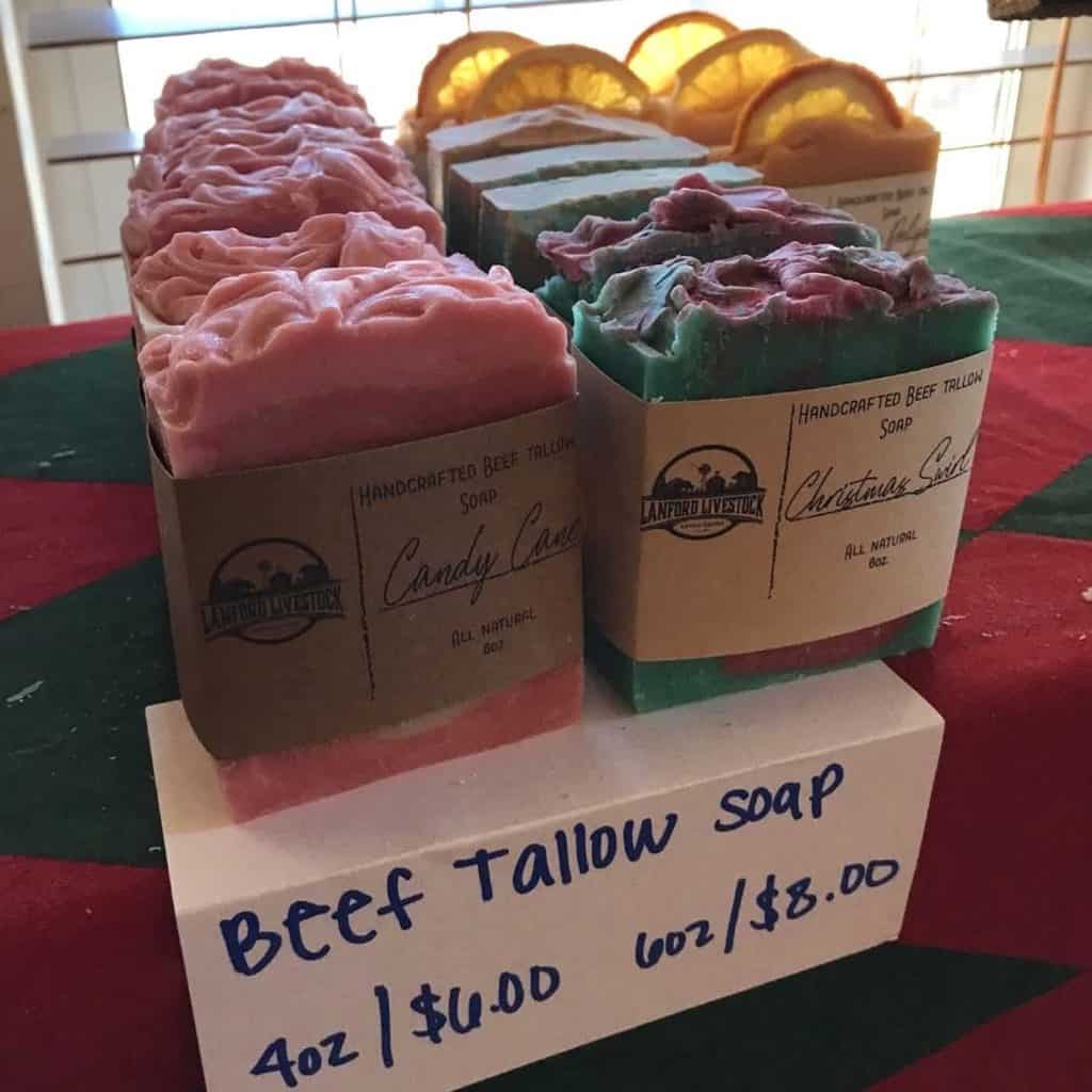 monticello holiday store beef tallow soap