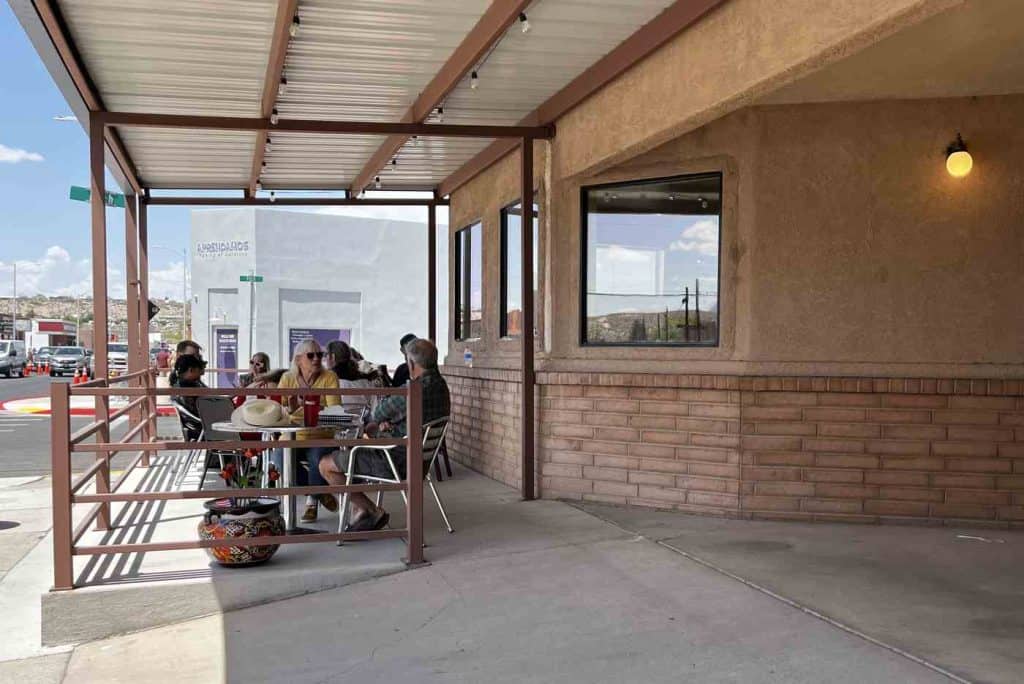 outdoor seating el faro