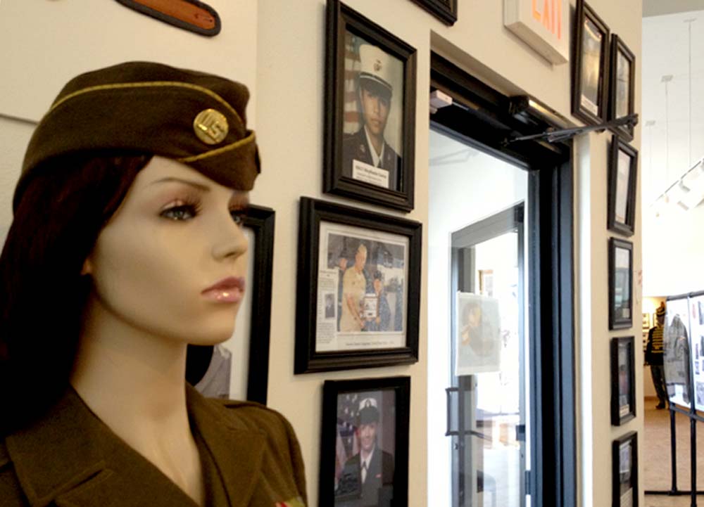 hamilton military museum service women display