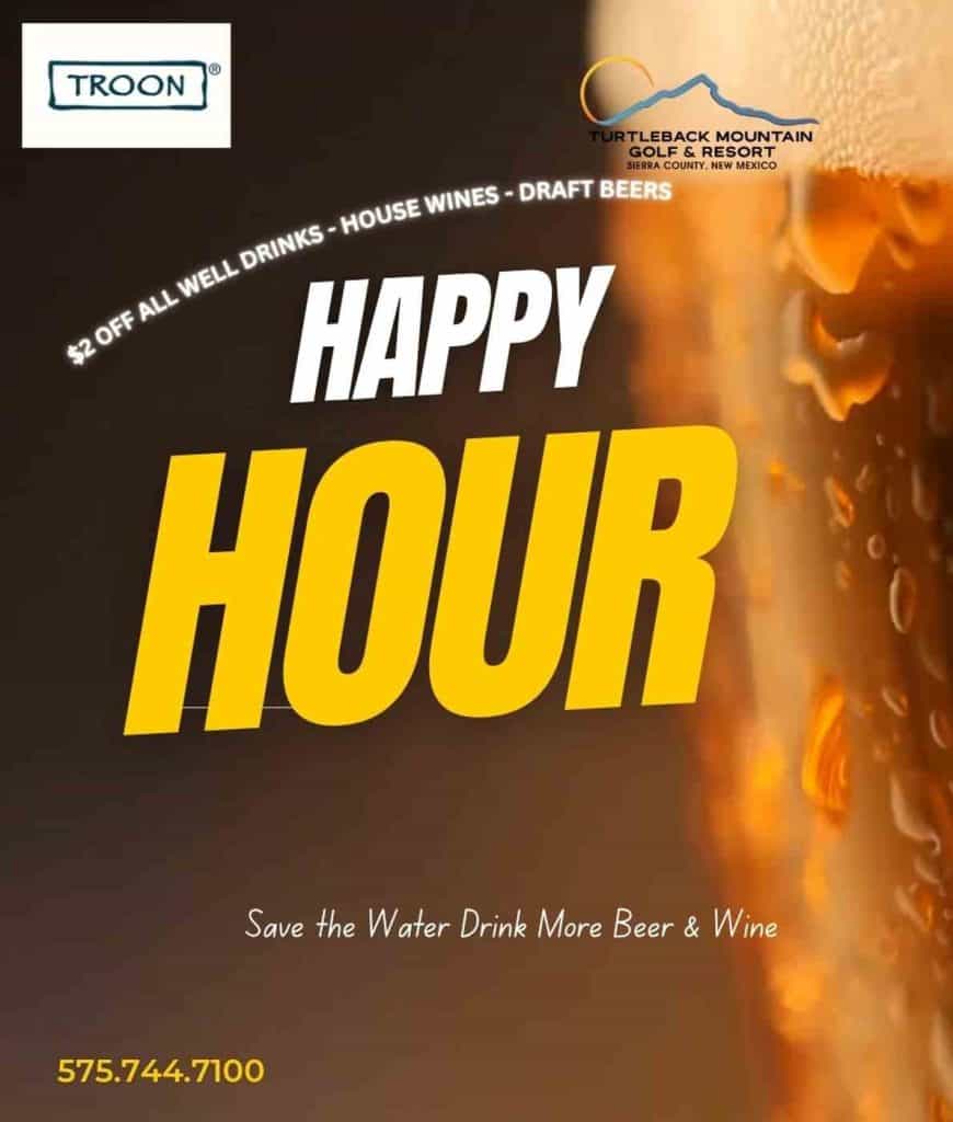 turtleback mountain golf and resort happy hour