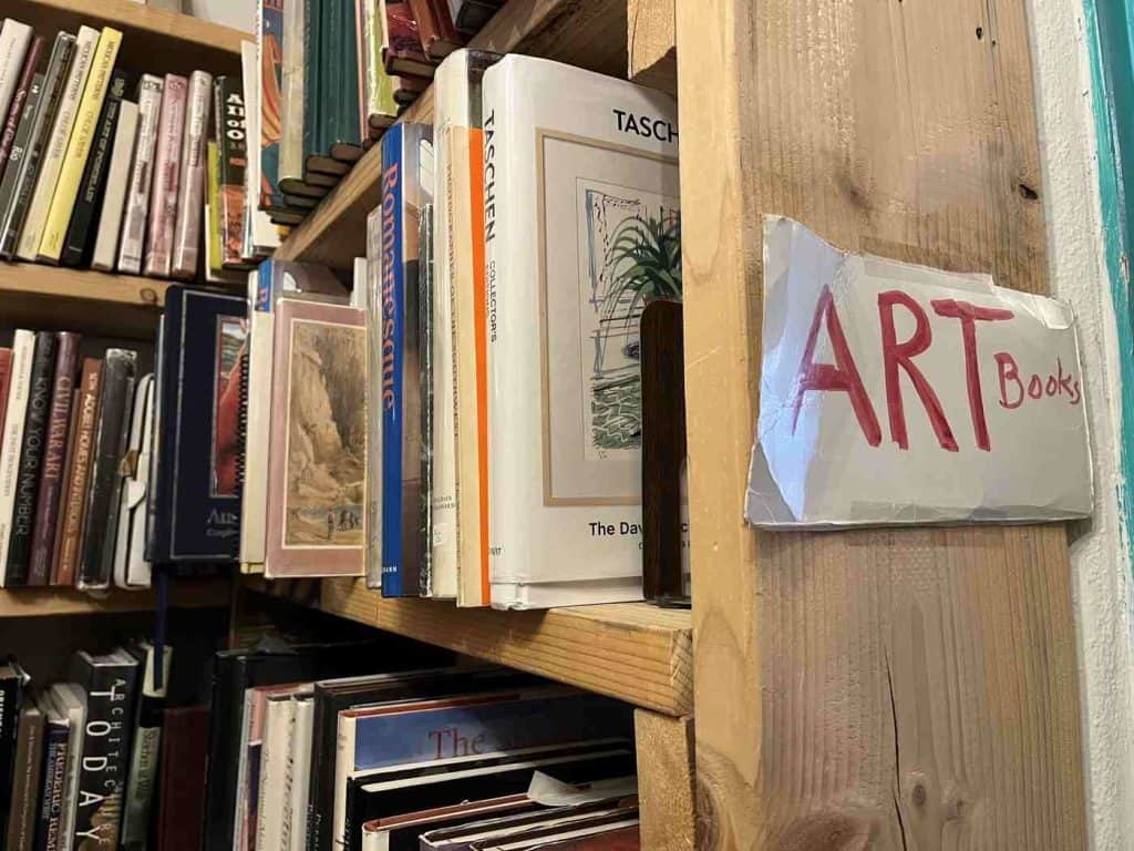 art section at xochis book store in truth or consequences
