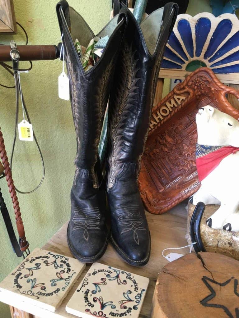 cowboy boots at forget about it used furniture and more