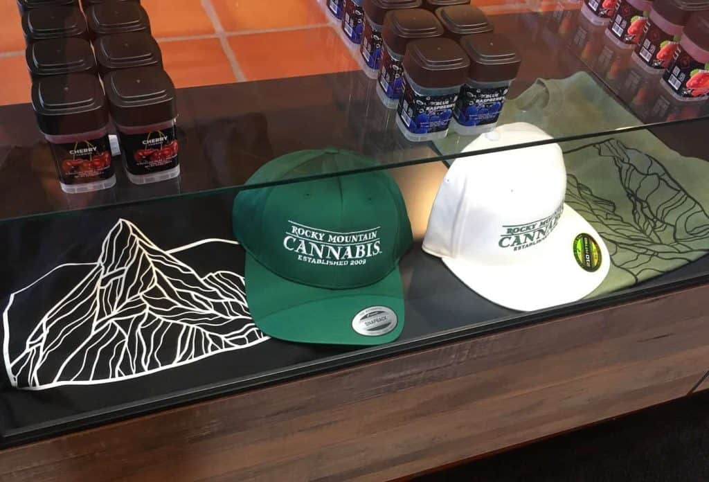 rocky mountain cannabis hats and tshirts