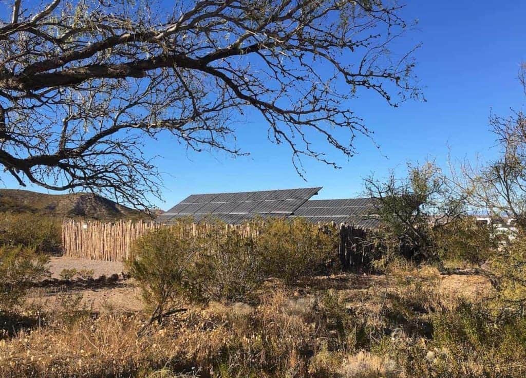 solar powered visitor center caballlo lake state park