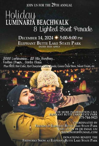 2024 elephant butte lake luminaria beachwalk