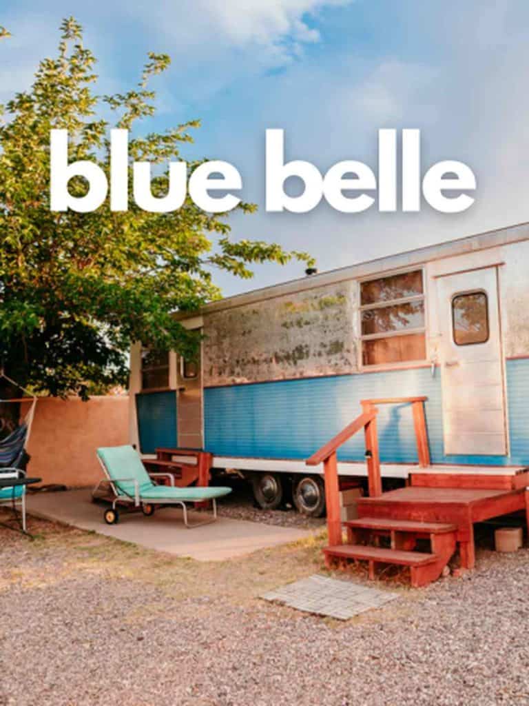 blue bellle trailer at hot springs glamp camp