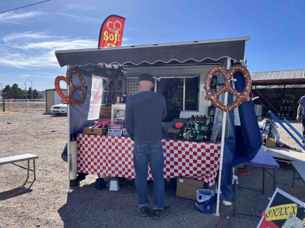 food vendors at torc rock and gem show