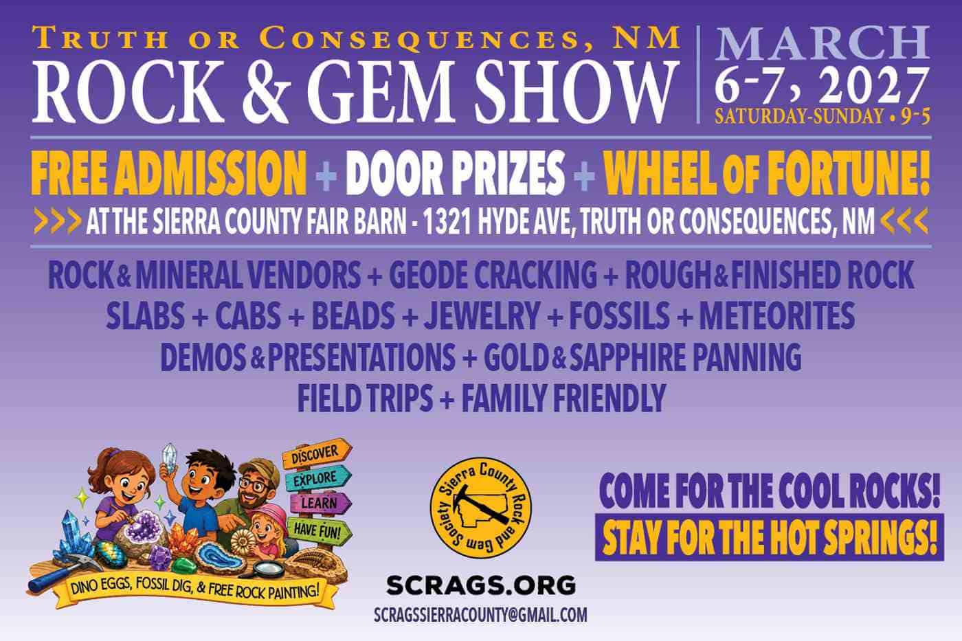 scrags rock and gem show promo
