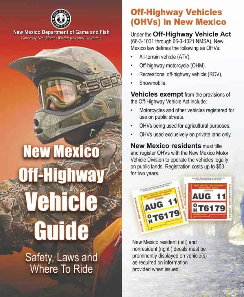 ohv new mexico brochure 2020 08 p1