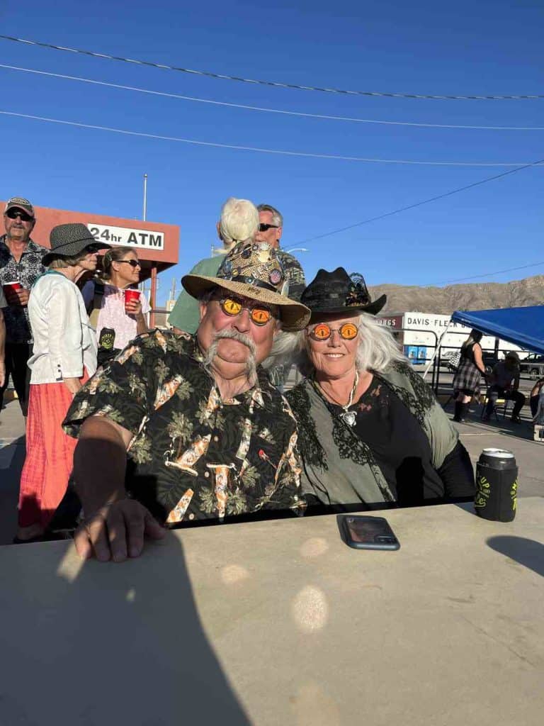 fiesta beer garden patrons