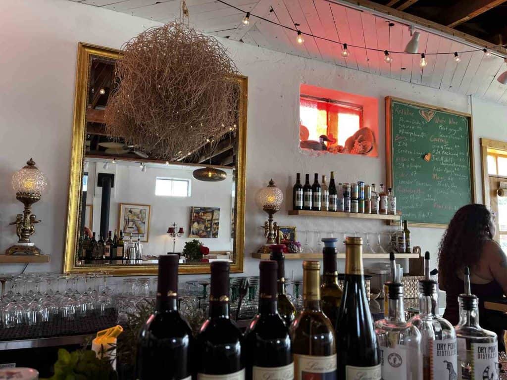 tumbleweed light over the bar at love shack torc