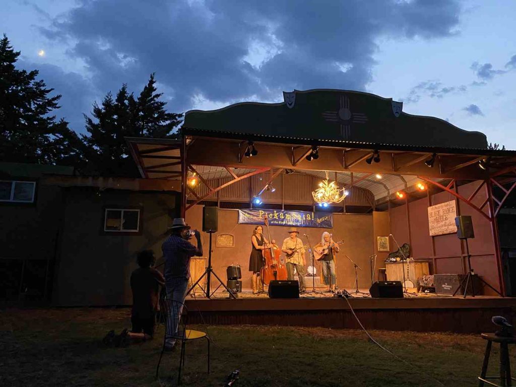 hard road trio on stage at pickamania