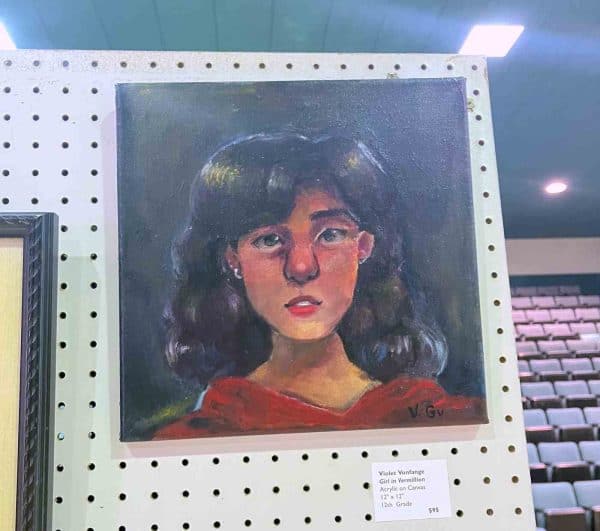 girl in vermillion student art show torc civic center