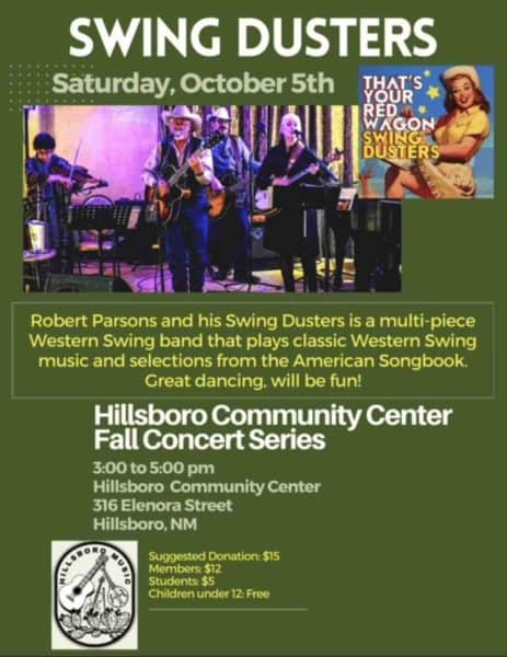 hillsboro community center presents swing dusters