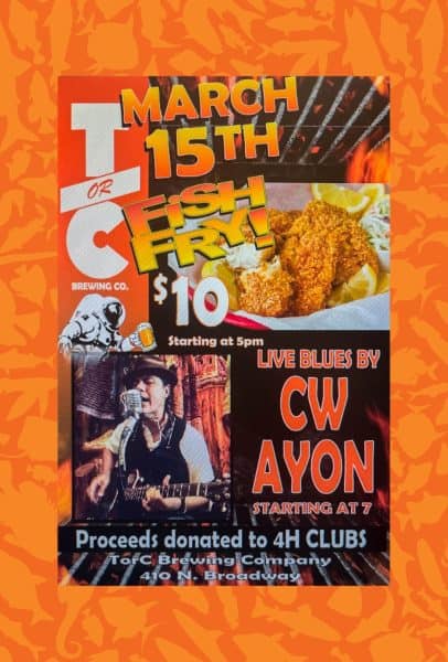 fish fry fundraiser at t or c brewing