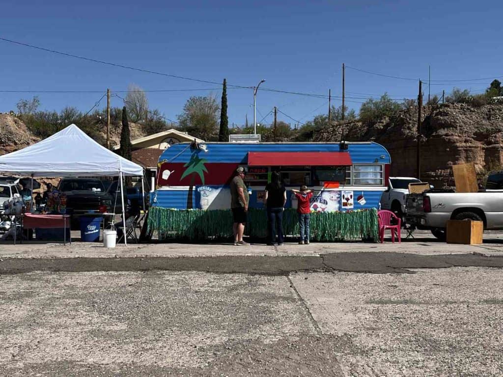 snocones along the parade route