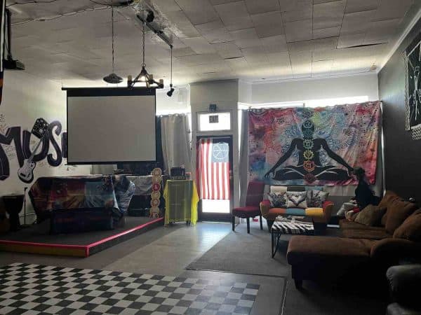 club 420 event space projector