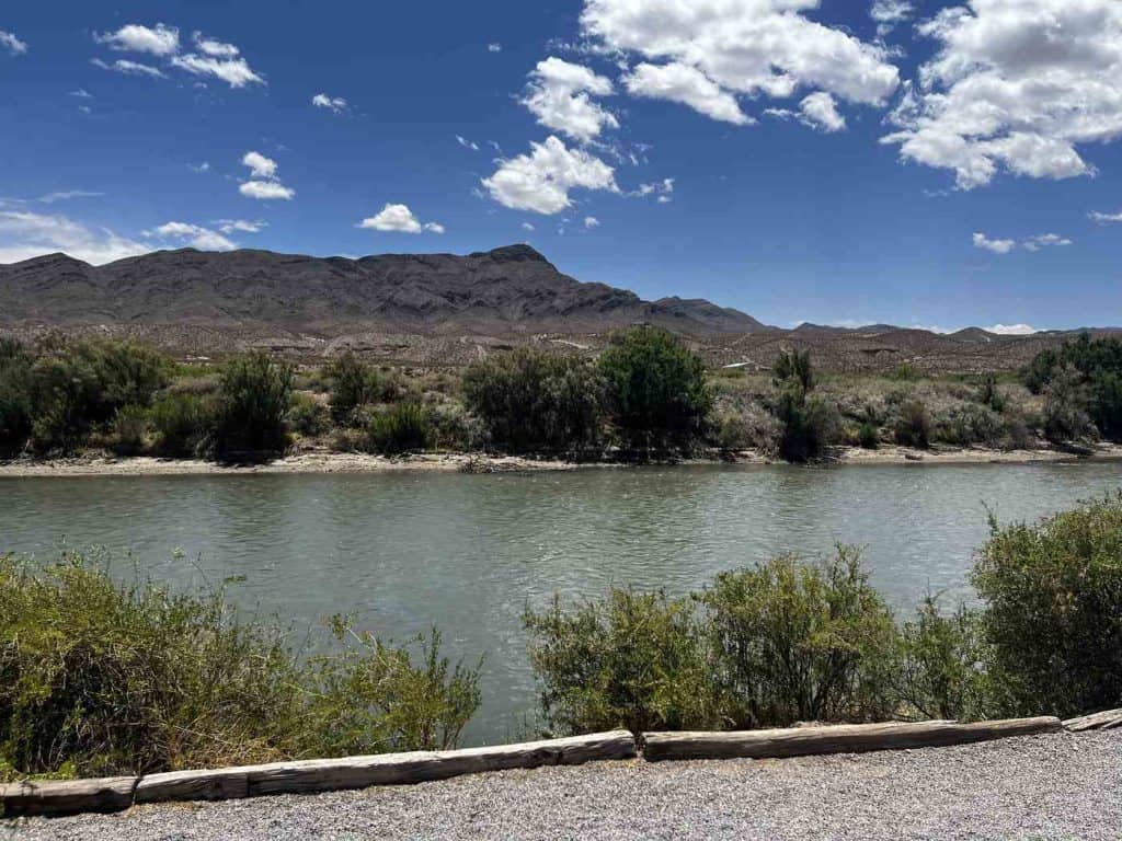 turtle mountain and the rio grande at rotary park