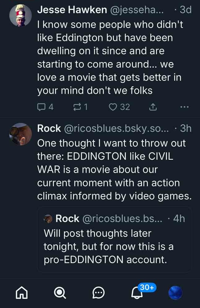 eddington movie review on social media 1