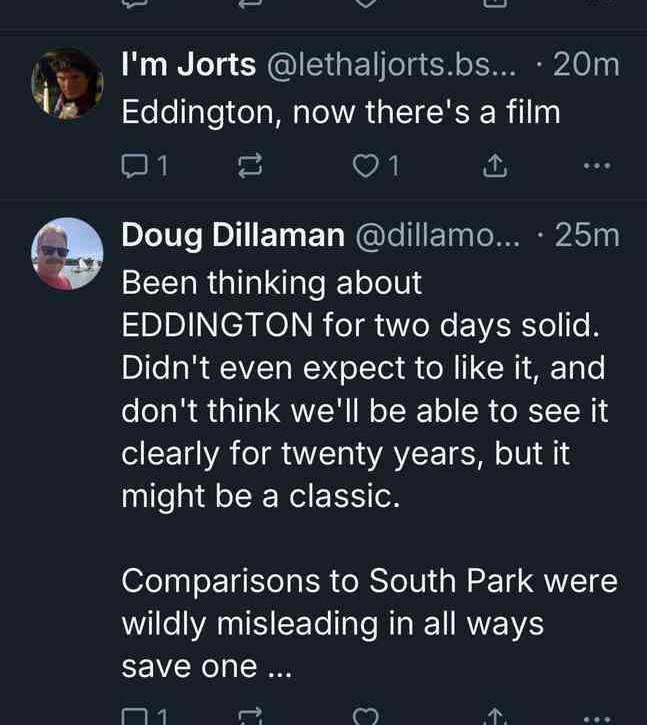 eddington movie review on social media 13