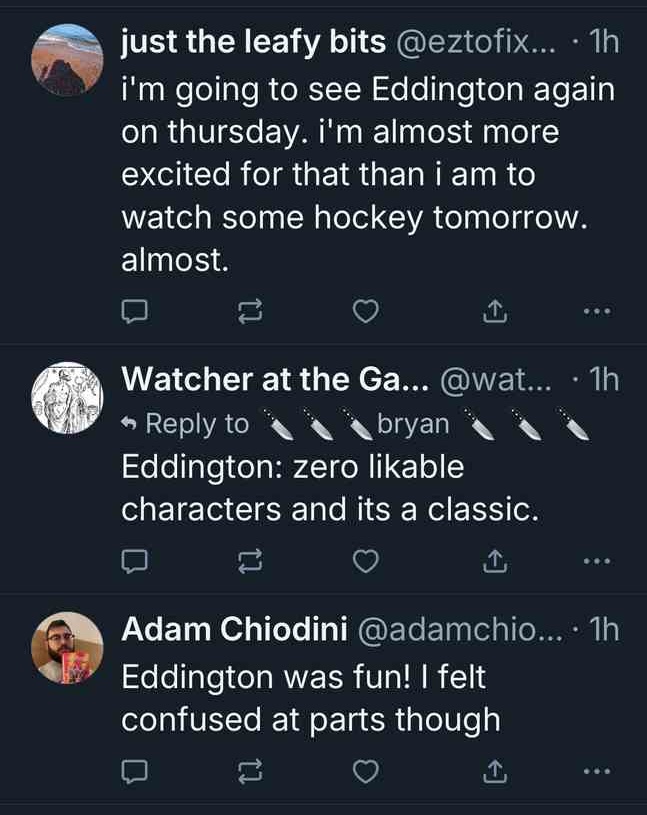 eddington movie review on social media 15
