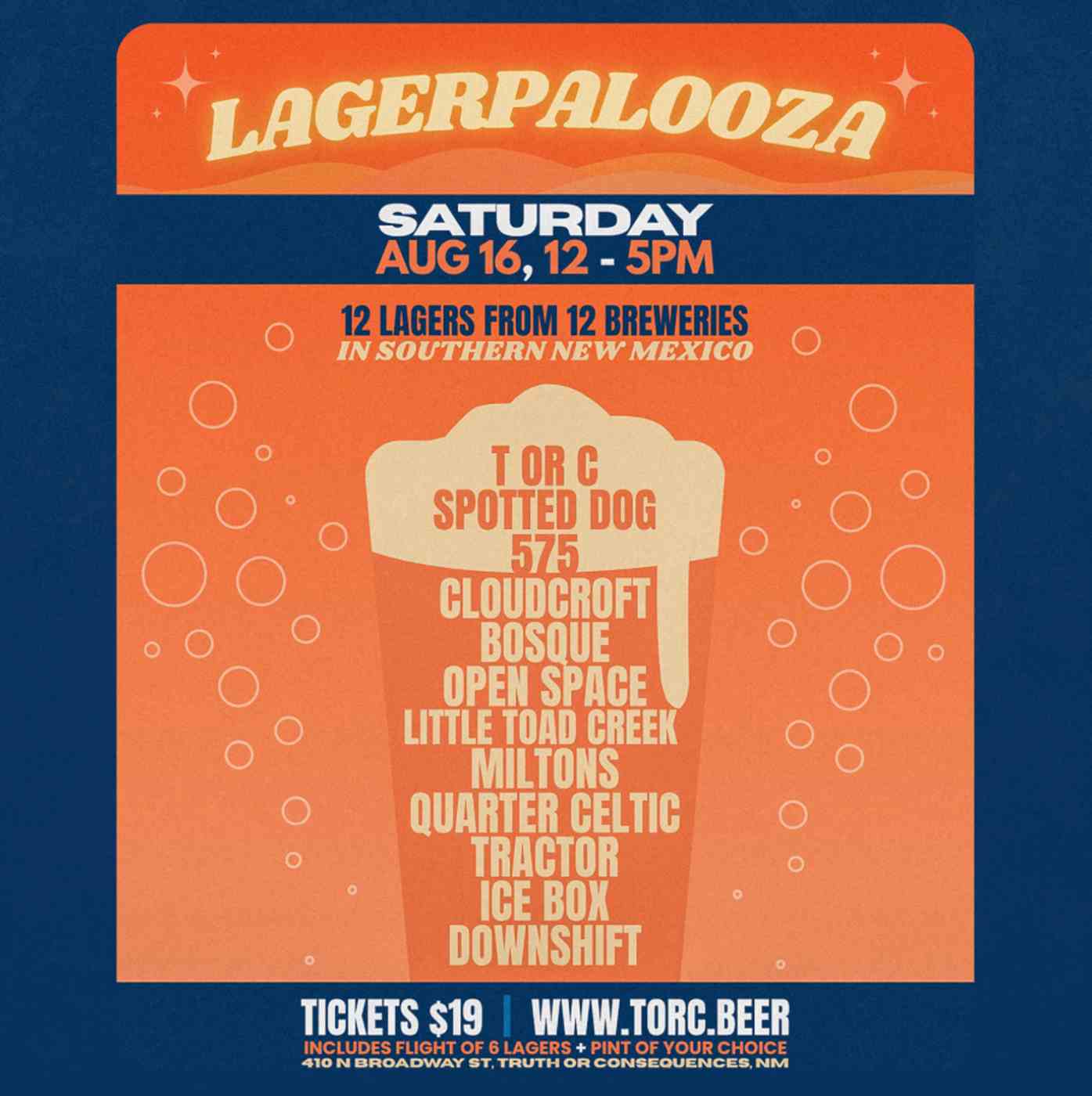 lagerpalooza at torc brewing co truth or consequences nm