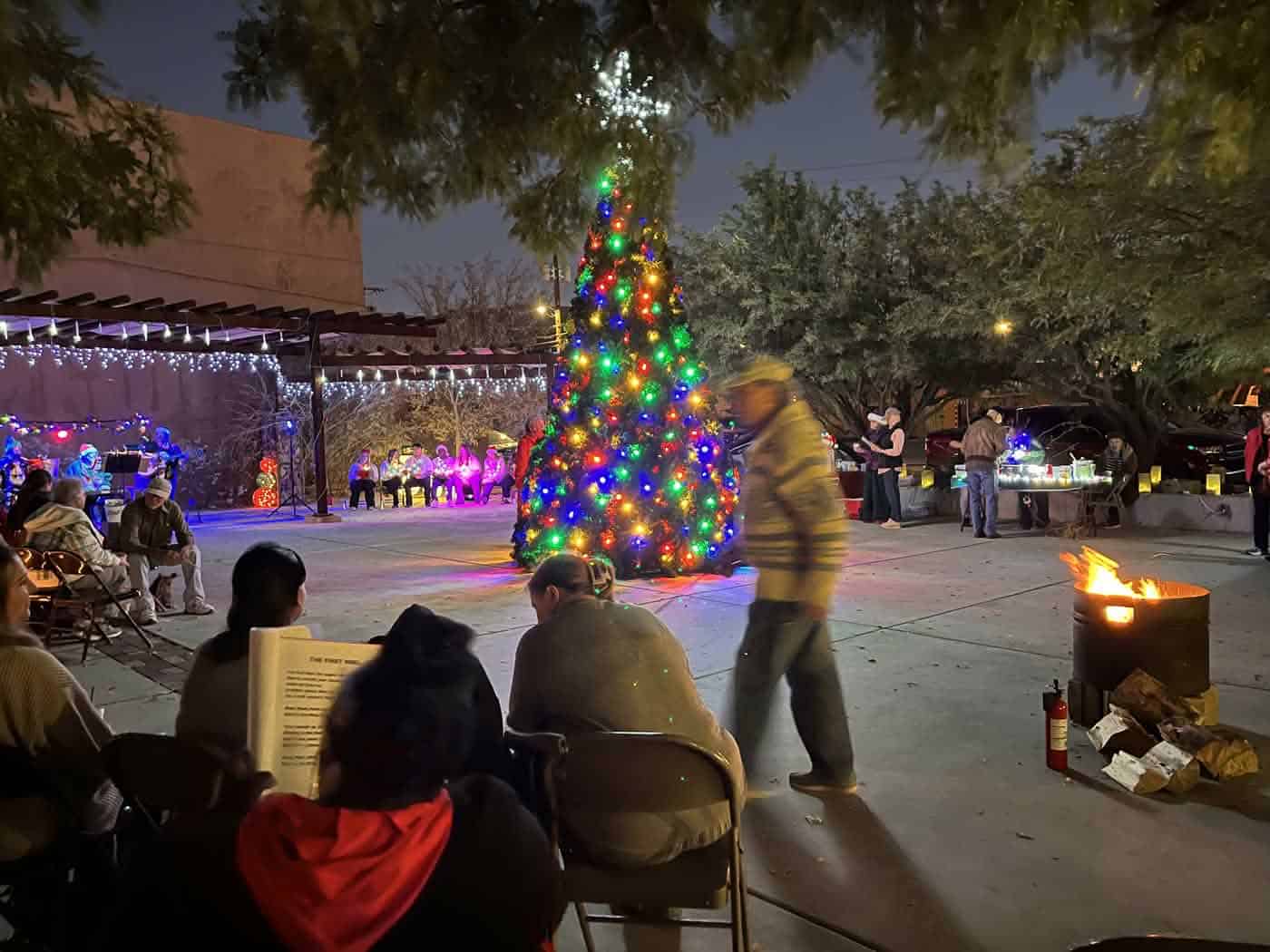 holiday singalong at healing waters plaza torc