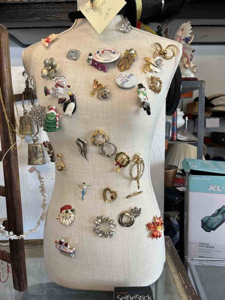 broaches pins and more at thrift or consequences