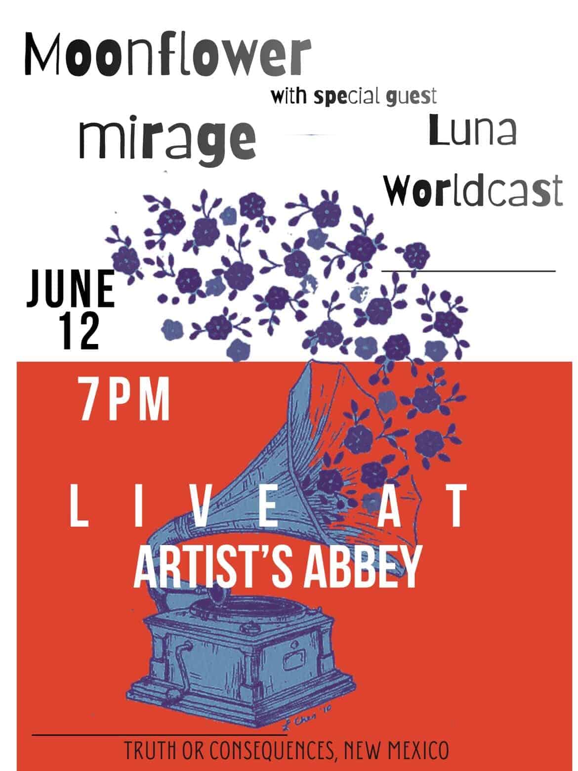 moonflower mirage at Artist Abbey