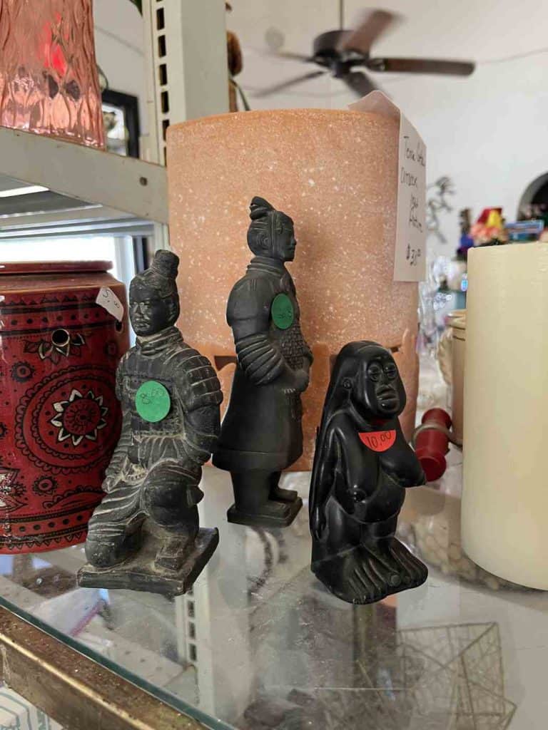 statuettes at thrift or consequences 