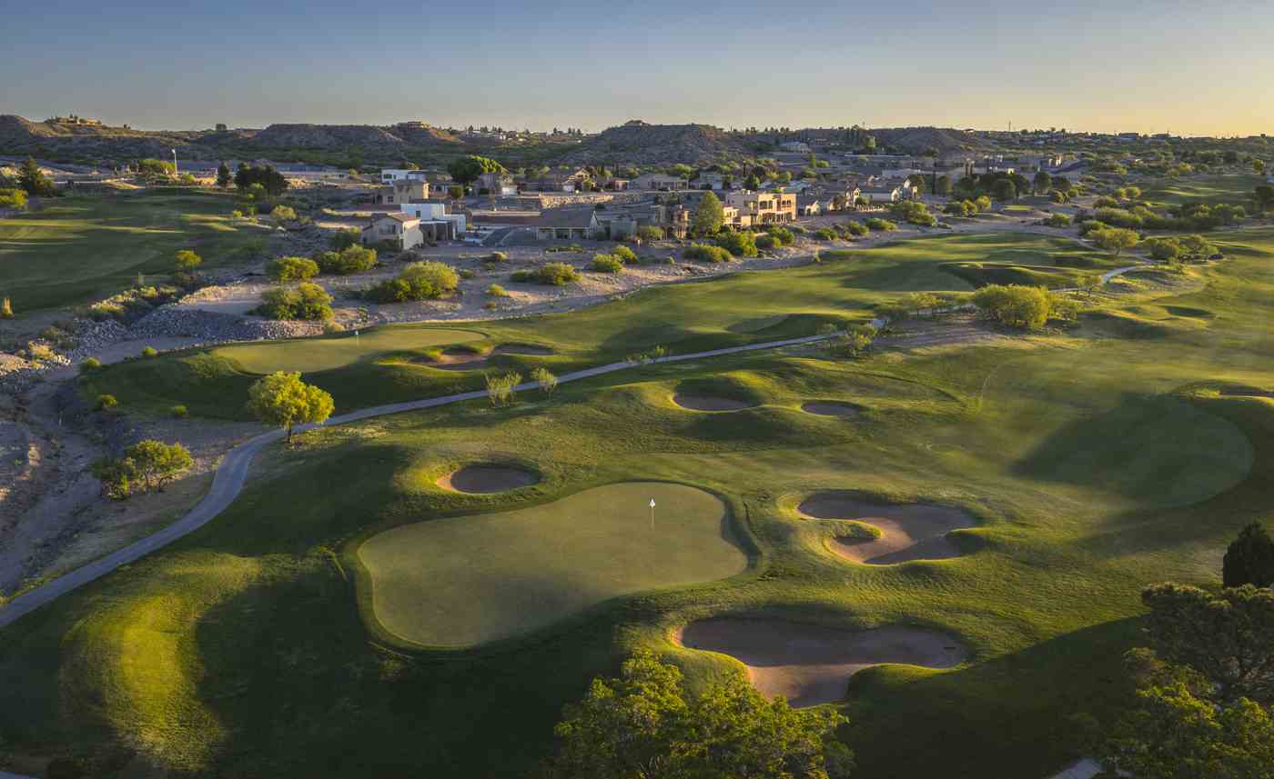 aerial view of turtleback mountain golf and resort