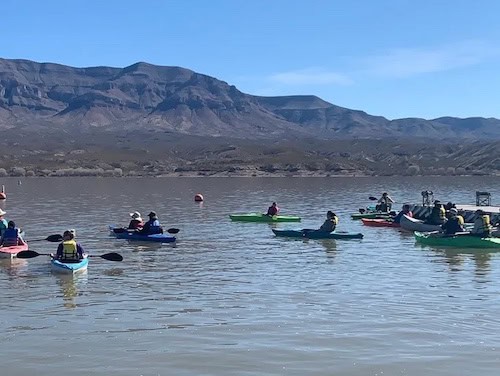 yogalates and kayak at Caballo Lake State Park
