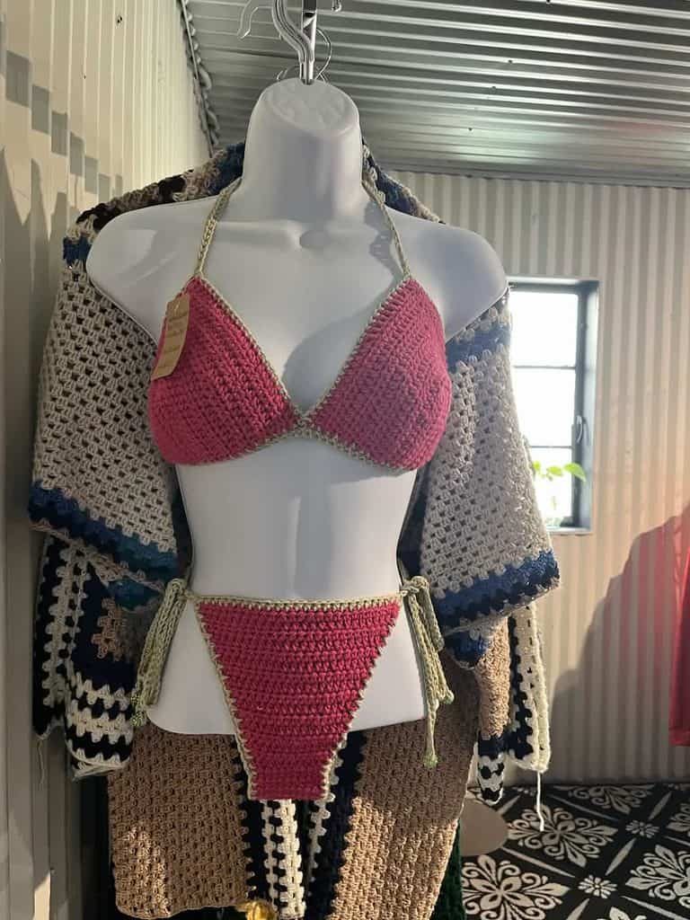 crocheted bikini at serenity torc